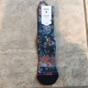Stance women’s shimmering flower socks size M NWT